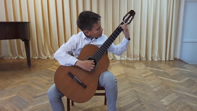 Мистюкевич Виталий, инструментальная музыка, соло гитара 9-11 лет, А. Виницкий "Маленький ковбой" смотреть онлайн