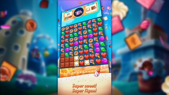 Nyan Cat: Candy match - iOS and Android puzzle game release trailer! смотреть онлайн