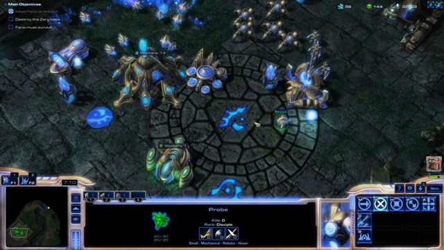 StarCraft: Mass Recall V7.0 Protoss Campaign Mission 1 - First Strike смотреть онлайн