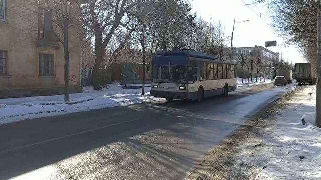 Троллейбус ПТЗ-5283 №3139 маршрутом №5в "Ул. Строителей - Ул. Строителей" смотреть онлайн