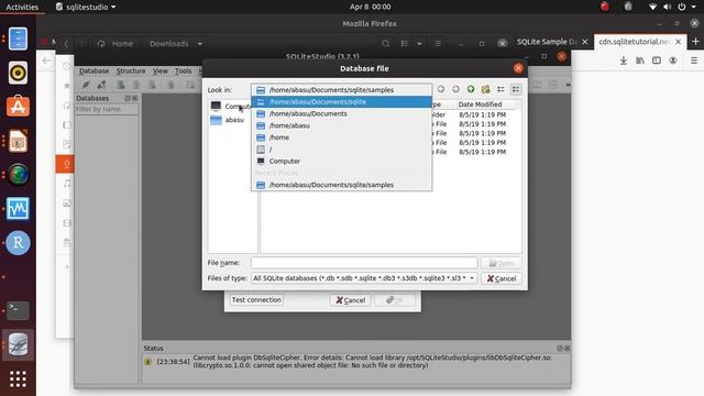 Import sample database into SQLite Studio Ubuntu 19 смотреть онлайн