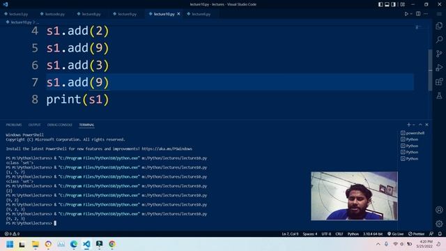 10-Set in Python in English | Python Tutorials For Absolute Beginners In English смотреть онлайн