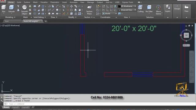 AutoCAD 2017 block Command in English смотреть онлайн