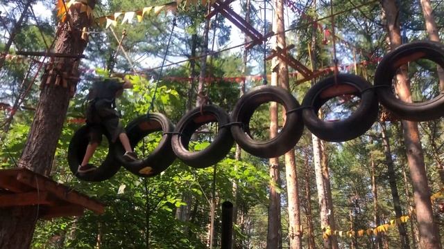 Влог #62 Верёвочный парк Гамми г. Уфа / Экстрим для детей смотреть онлайн