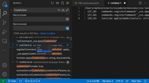 VS Code Tip — Copy search results as text