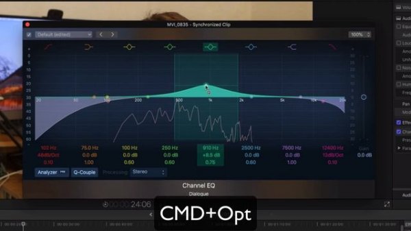 ОБРАБОТКА ГОЛОСА в Final Cut Pro. ЭКВАЛИЗАЦИЯ ЗВУКА. Эффект Эквалайзер