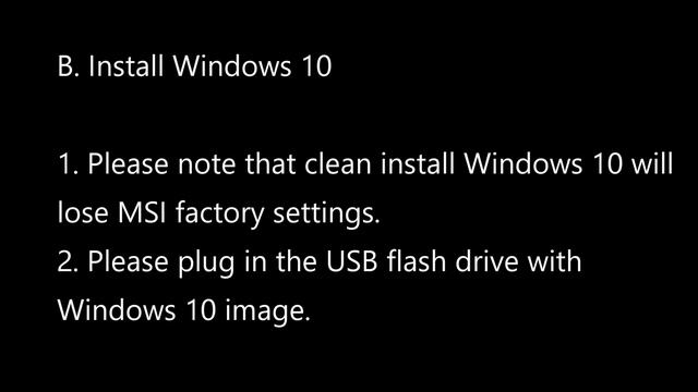 MSI® HOW-TO clean install pure OS (Windows 10) by USB flash drive смотреть онлайн