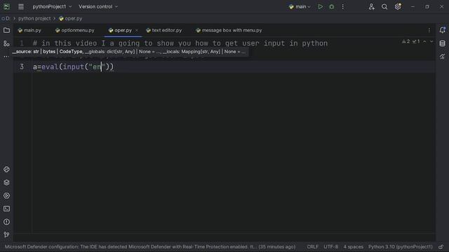 Get user input in python - python for beginners смотреть онлайн