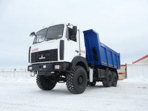 Самосвал 16м3 на шасси МАЗ 6317F5, 19т, 6х6, ЯМЗ 65872, 330 л.с., КПП JS135TA, спальное место.