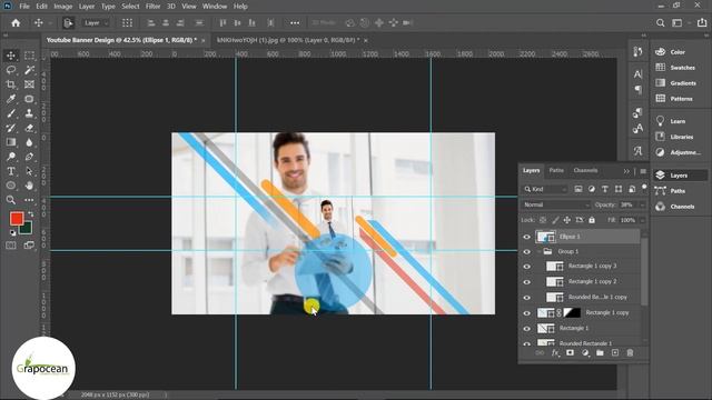 Creative Youtube Banner psd Template Design | Adobe Photoshop Tutorial смотреть онлайн