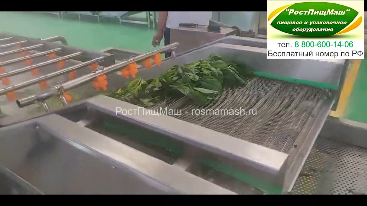 Машины мойки салата барботажного типа GB от РостПищМаш смотреть онлайн