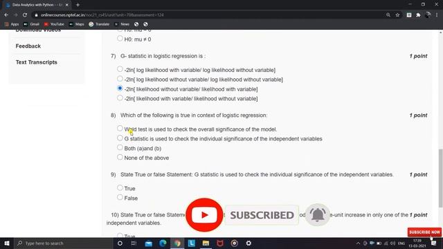 NPTEL Data Analytics With Python Week 8 Quiz Answers 2021 | NPTEL Course Quiz Answer | NPTEL 2021 | смотреть онлайн