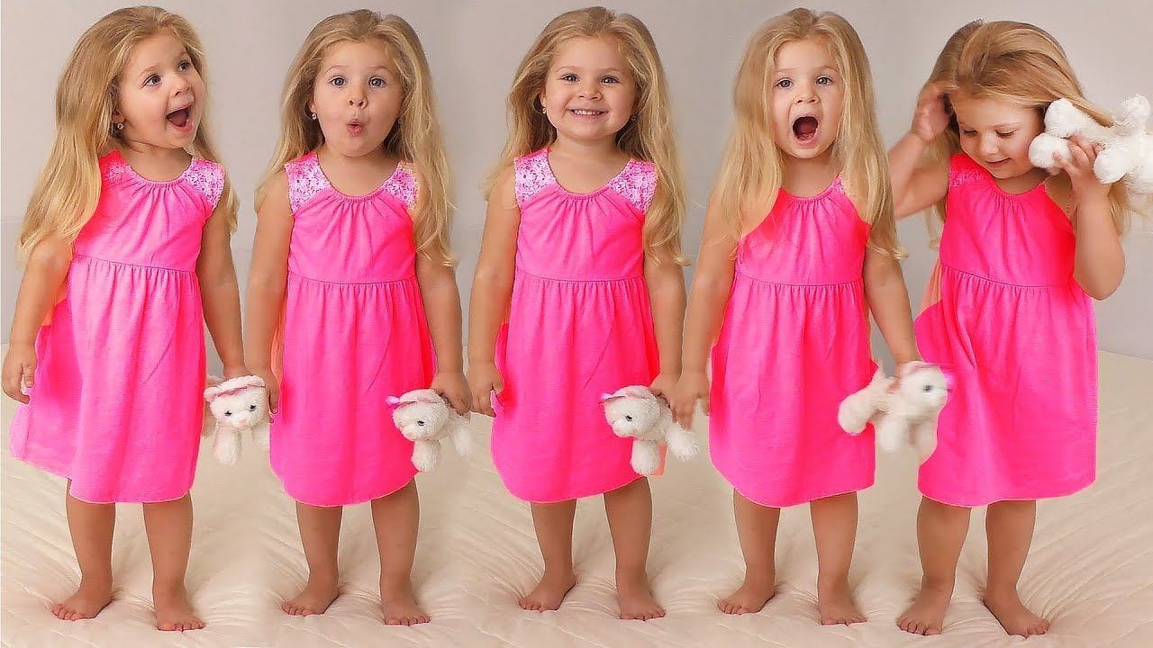 Five little Babies Jumping on the bed, Baby nursery rhymes songs for children смотреть онлайн