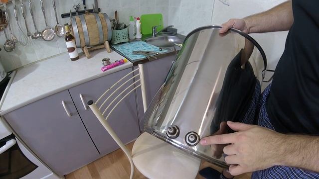 Самогонный аппарат (новый куб на 70 литров) своими руками! смотреть онлайн