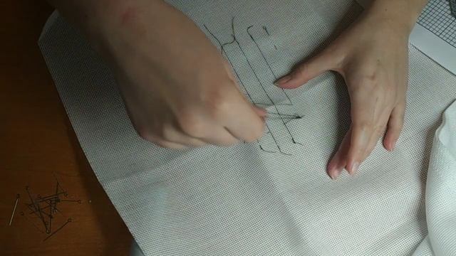 Как сделать разметку на канве для вышивки крестом. 1 часть смотреть онлайн