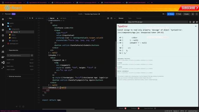 React FACE AGE AI DECTECTOR in Under 10 Minutes - Tutorial смотреть онлайн