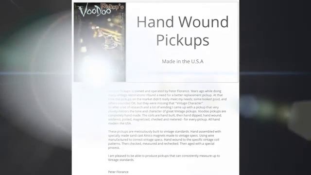 Peter Florance Voodoo Sweet 56 ST Pickups смотреть онлайн