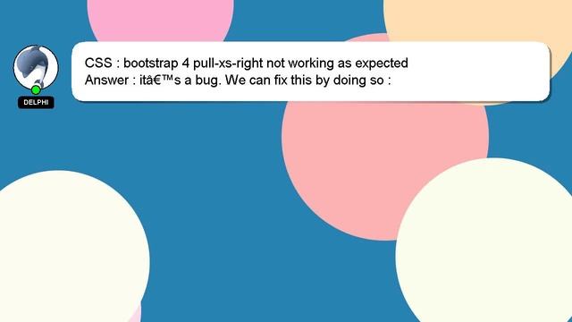 CSS : bootstrap 4 pull-xs-right not working as expected смотреть онлайн