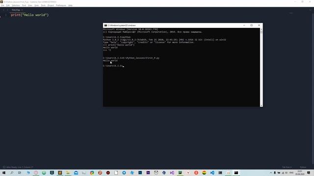 Что такое Python ?, первый урок 0 (как установить, где написать свой первый код) смотреть онлайн