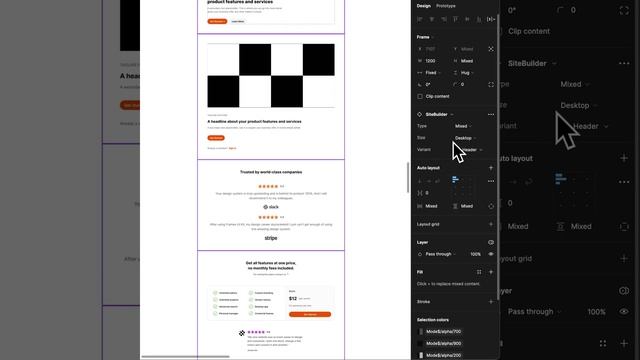 Building a Website under 30 seconds in Figma #uikit #responsivedesign смотреть онлайн