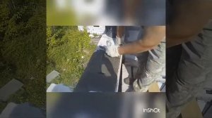 Кладка твинблока на клей и монтажную пену.