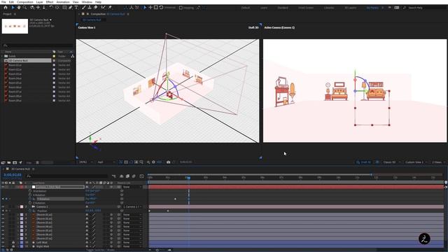 3D Camera Null After Effects, Orbit Null and Camera Animation смотреть онлайн