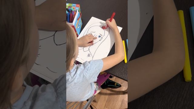 ???Рисуем с детьми радужную ???принцессу фломастерами из Fixprice ) ? смотреть онлайн