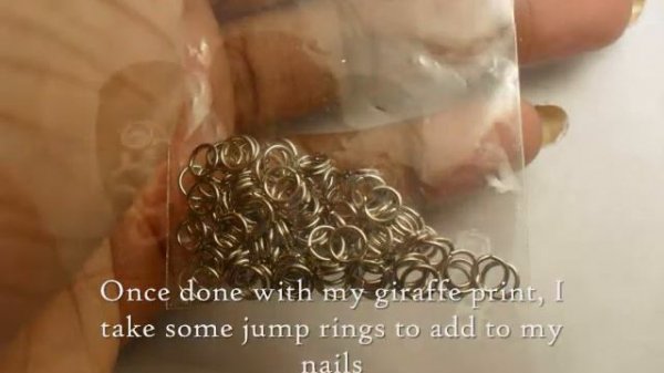 Elegant Giraffe Nail Art Design