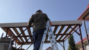 Крыша, навес из Профнастила своими руками над мангалом или тандыром! Беседка!