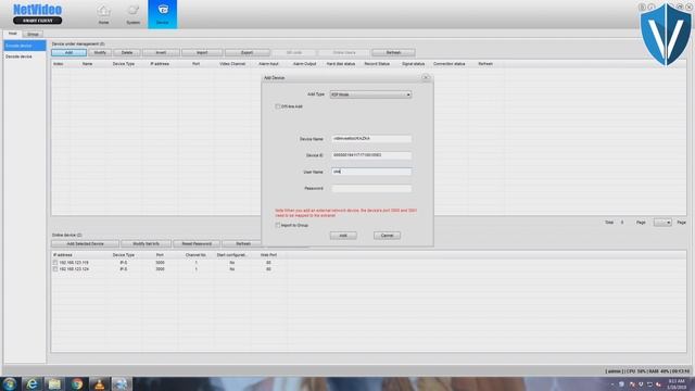 Tiandy Easy7/Netvideo P2P config смотреть онлайн
