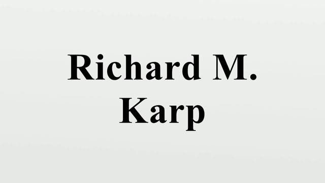 Richard M. Karp смотреть онлайн