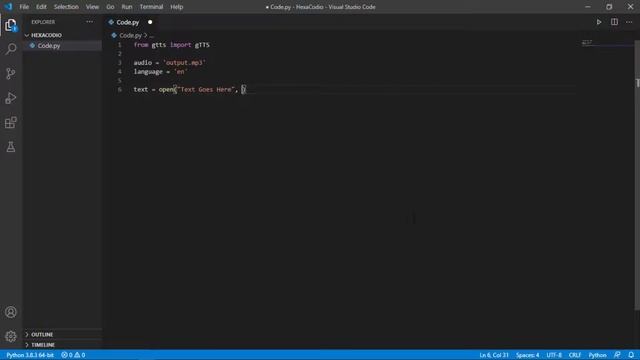 Build Text to Speech App using Python | Windows App | Just 9 line code | GTTS Library | HexaCode смотреть онлайн