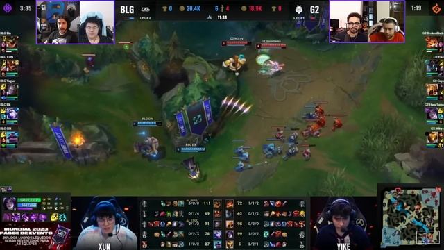 G2 x BLG | Jogo 3 - MD3 | Worlds 2023 | Fase Suíça - DIA 9 смотреть онлайн