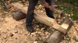 Деревянное крылечко из брёвен. Часть 3