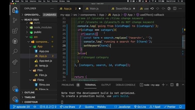 React 2021 Programmatic Routing & Cancelling Fetch Calls - Episode 20 смотреть онлайн