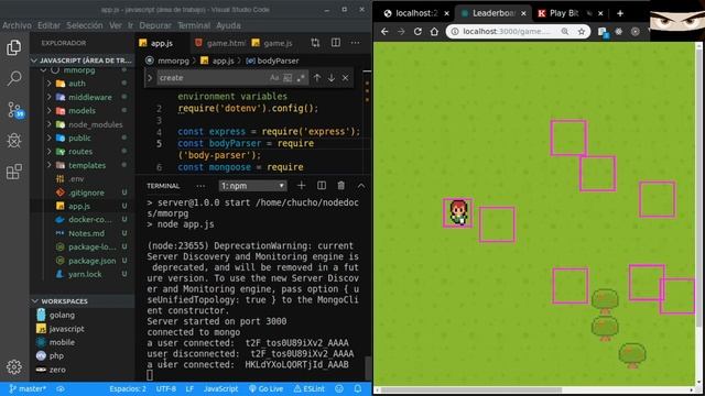 Parte 1 MMORPG en Node, Express y Mongo (Docker) смотреть онлайн