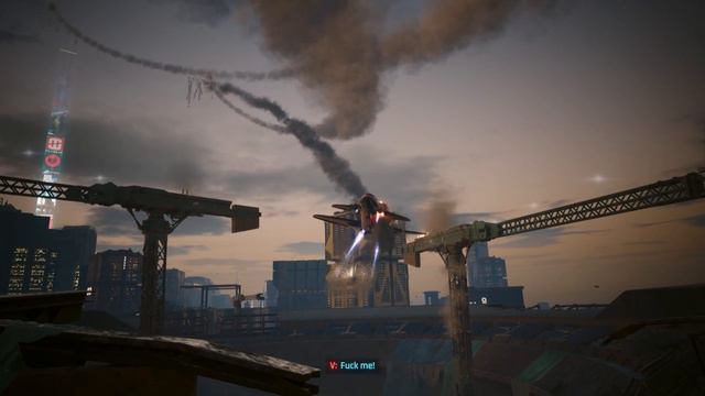 Cyberpunk 2077 Phantom Liberty Opening Title - The president crashes into Dogtown смотреть онлайн