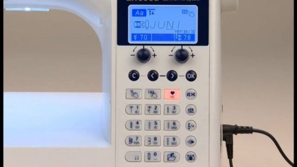 JUKI HZL-F600, 10 часть Вышивание шрифтов.