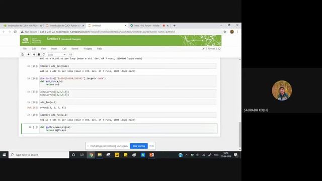 Accelerated computing using CUDA Python | Session 1 смотреть онлайн