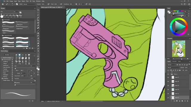 🦾DRAW REBECCA (Cyberpunk: Edgerunners) WITH ME! 🔫| Fan Art Time Lapse (Speed Drawing) [Photoshop] смотреть онлайн