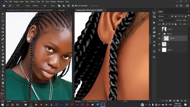 Digital Painting Tutorial for Beginners| Cartoon Portrait of Reehaa | Learn how to Paint смотреть онлайн