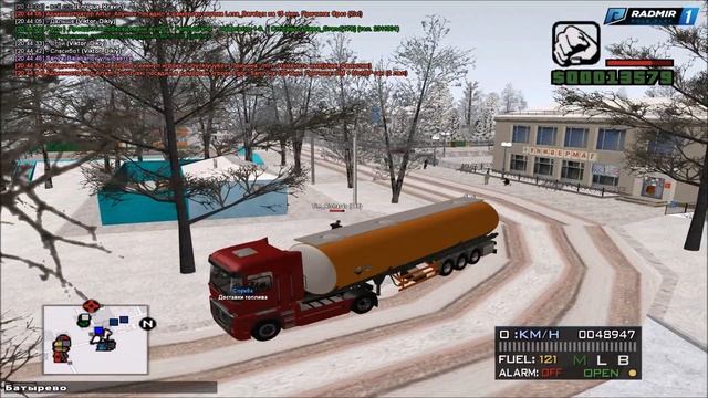 RADMIR-RP || CRMP: Server 01. Тест драйв фуры по бездорожью. Рабочий день не задался. смотреть онлайн