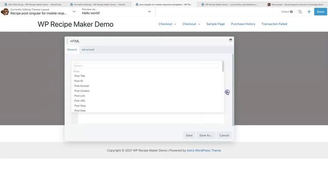 How to show different WP Recipe Maker recipe templates on different size devices for the same recip смотреть онлайн