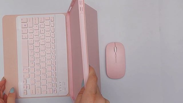 Set 3 in 1 pentru iPad Air 4 2020, 10.9 inch/ iPad Pro 11 inch cu husa carte si tastatura bluetooth смотреть онлайн