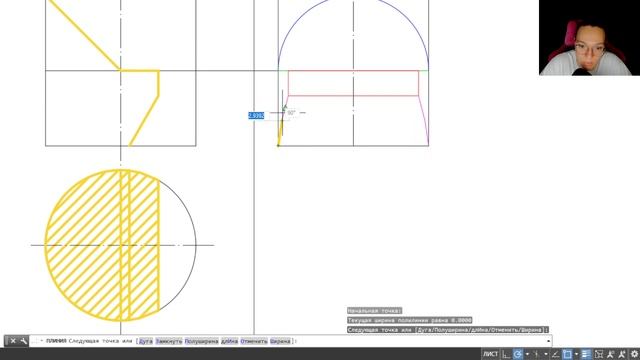 Разбор черченияСечение_цилиндра