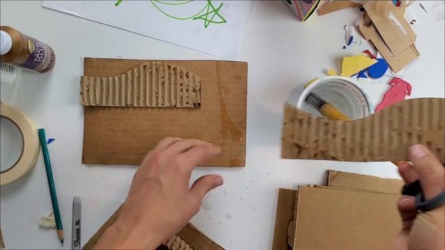 5 Minute Demo: Cardboard Relief Sculptures | Choice-Based Art Education смотреть онлайн