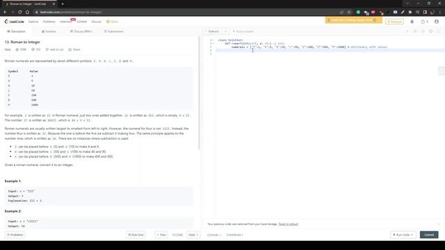 Python: leetcode 13 - Roman to Integer смотреть онлайн