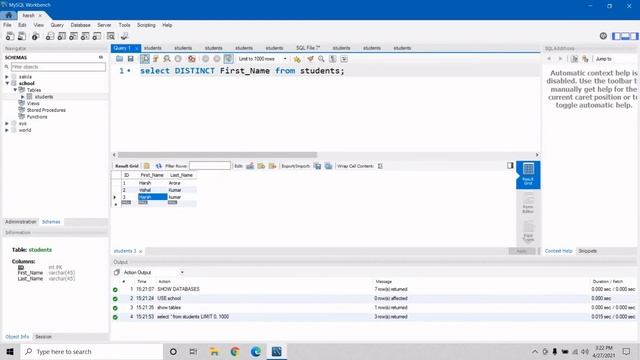 Part - 5 How to use Distinct Keyword in MySQL workbench | Crisp Metrics смотреть онлайн