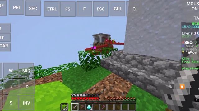 Playing bedwars on mobile (Pojav launcher) смотреть онлайн