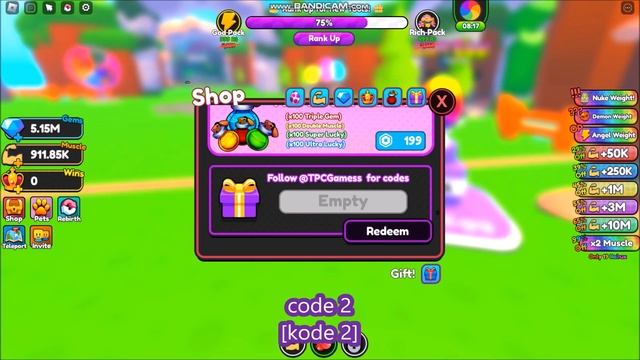 NEW UPDATE CODES *25M EVENT* [?NEW!] Strong Muscle Simulator ROBLOX | ALL CODES | February 24, 2023 смотреть онлайн